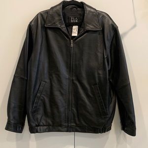 Jos A Banks Leather Jacket